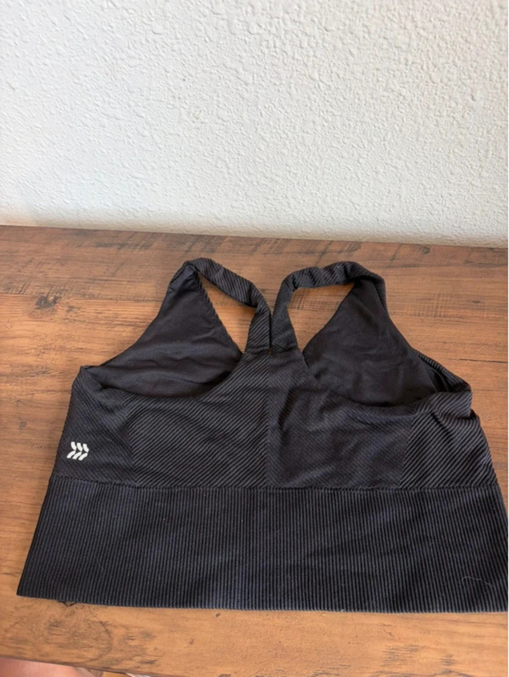 All in Motion black seamless ribbed sports bra size L - Picture 2 of 3